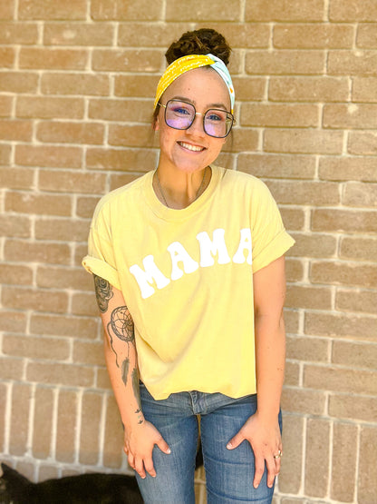 Puff vinyl mama t-shirt